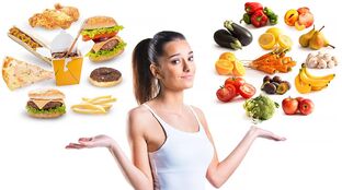 Avoid unhealthy empty calories in favor of healthy weight loss foods