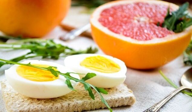 grapefruit and egg for Maggie's diet