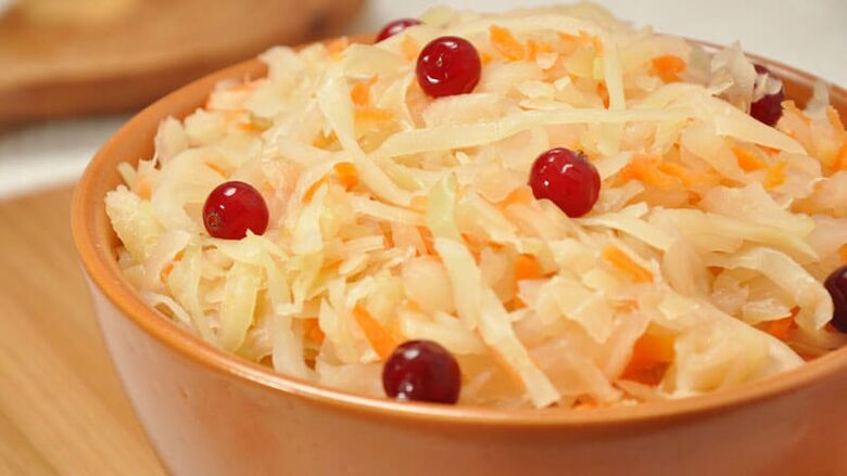 A reasonable amount of sauerkraut may be present in the menu for diabetics. 