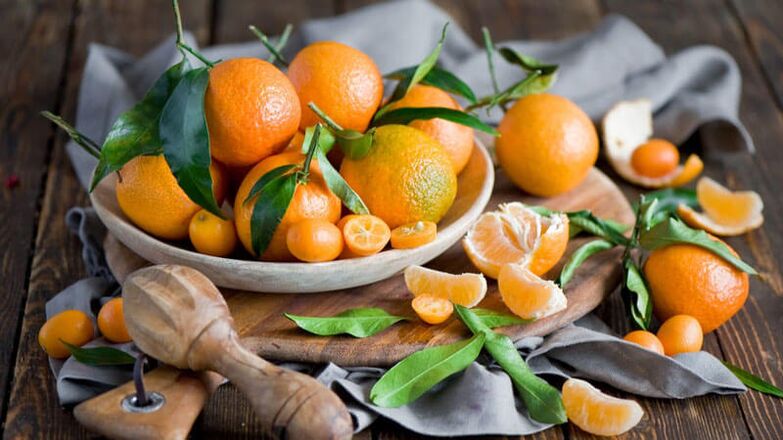 With diabetes, you can't eat tangerines. 