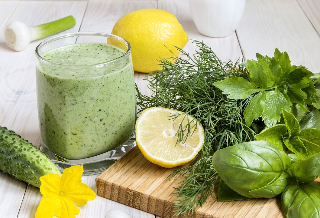 A healthy smoothie that relieves excess weight and cleanses the body